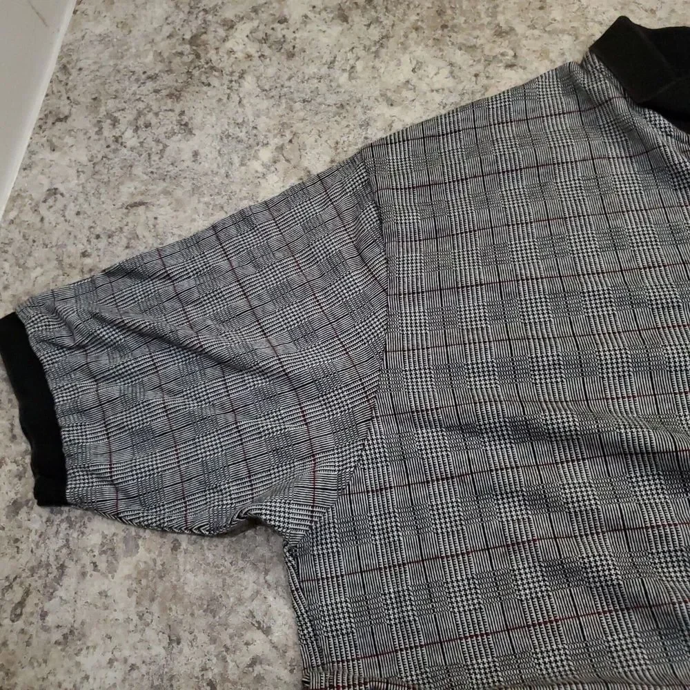 Ralph Lauren Polo Golf Shirt Mens XL Gray Stripe 100% Pima Cotton Short Sleeve